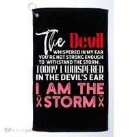 I'm The Storm Breast Cancer Golf Towel thumb 0