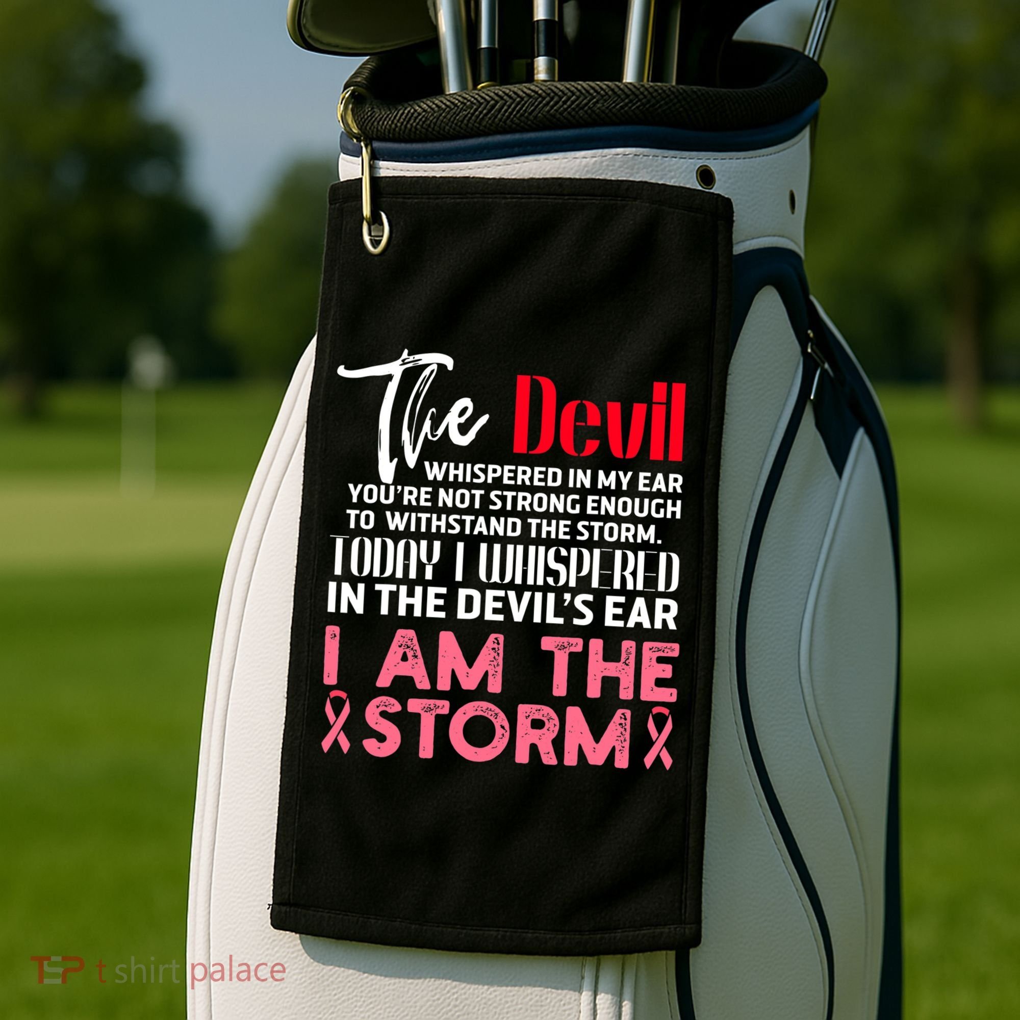 I'm The Storm Breast Cancer Golf Towel