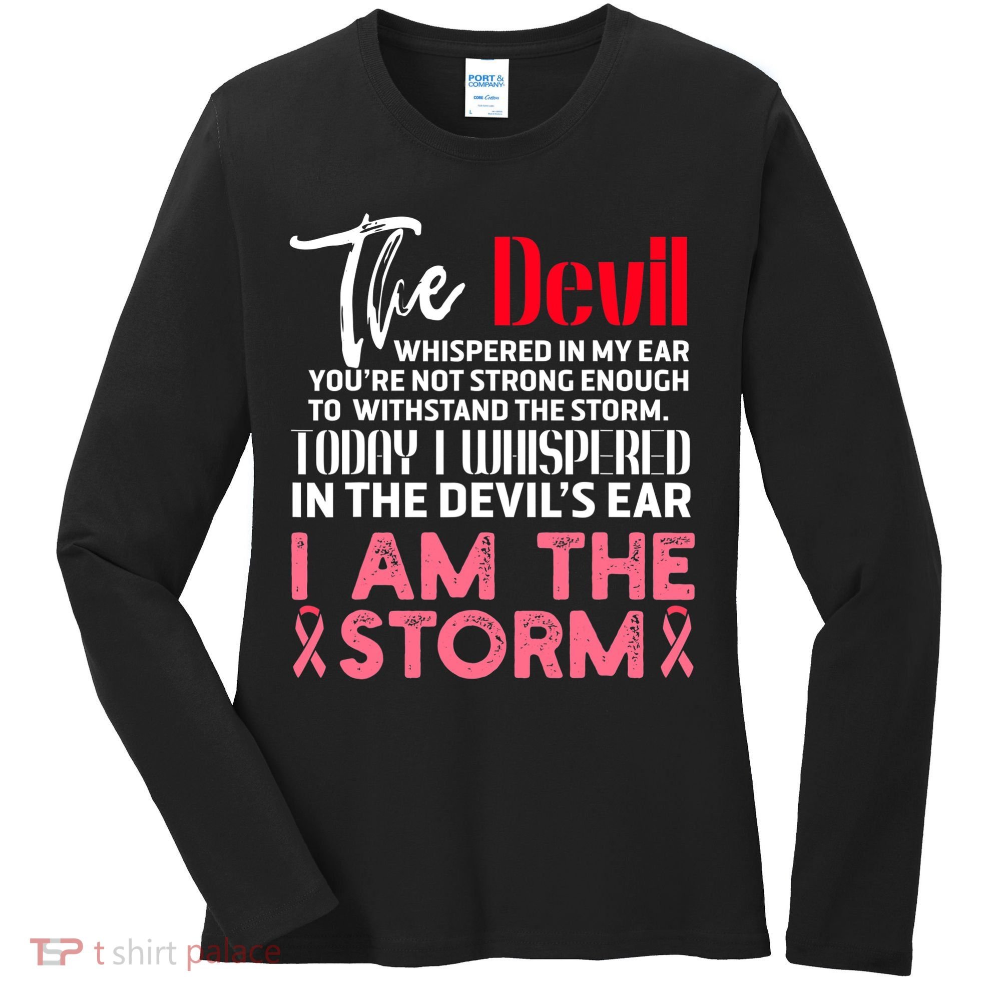 I'm The Storm Breast Cancer Women's Long Sleeve Shirt
