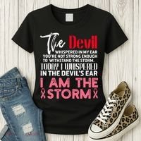 I'm The Storm Breast Cancer Women's T-Shirt thumb 3