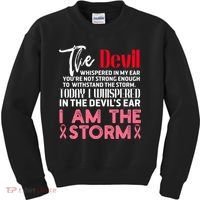 I'm The Storm Breast Cancer Kids Sweatshirt thumb 0
