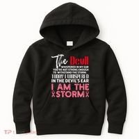 I'm The Storm Breast Cancer Kids Hoodie thumb 0