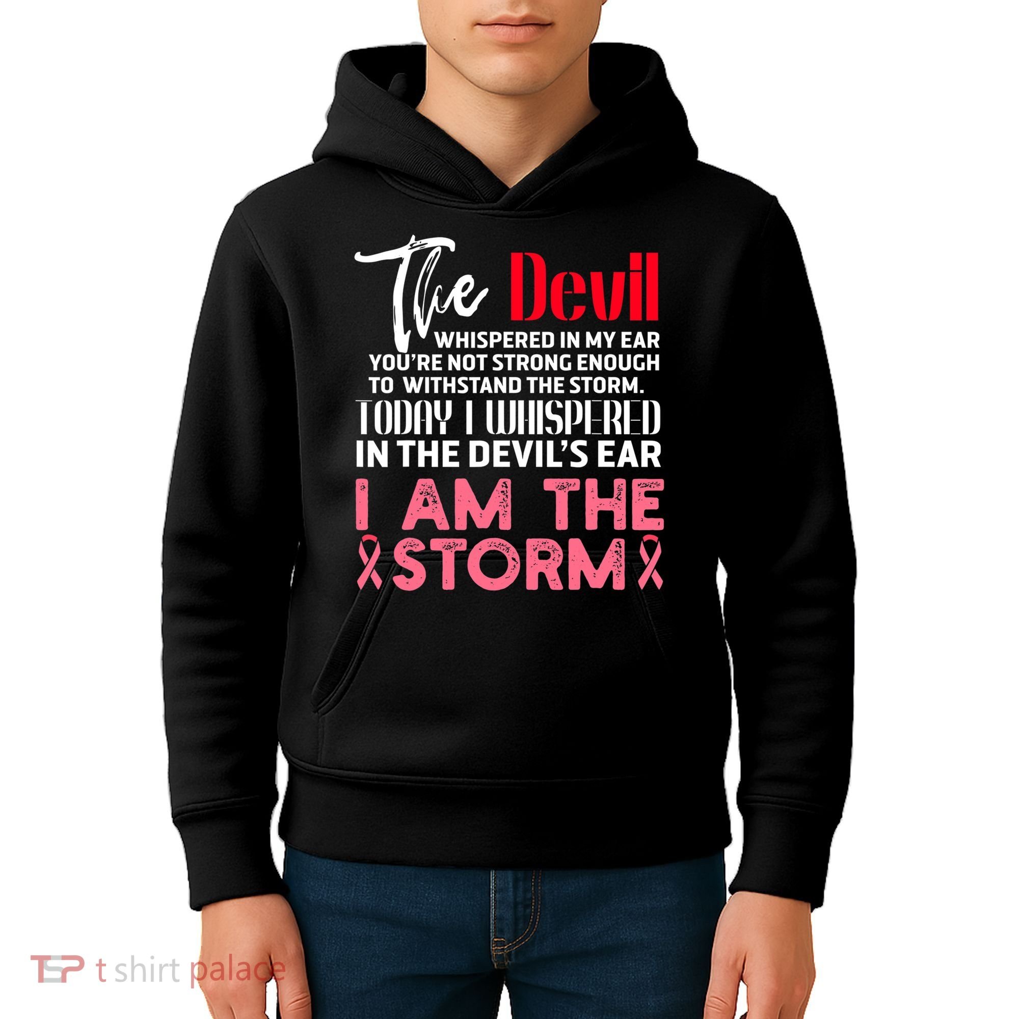 I'm The Storm Breast Cancer Kids Hoodie