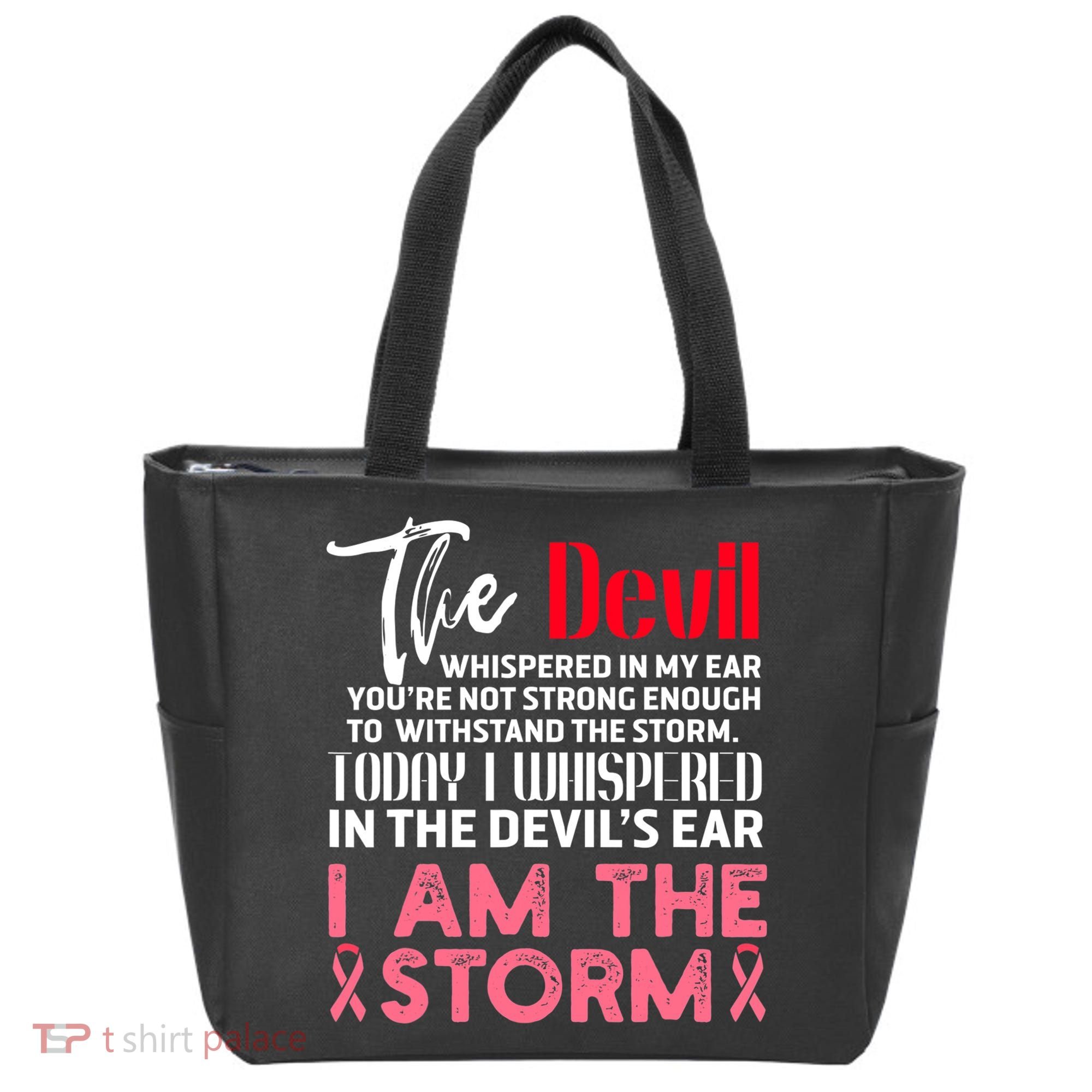 I'm The Storm Breast Cancer Tote Bag