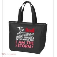 I'm The Storm Breast Cancer Tote Bag thumb 3