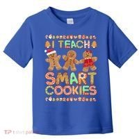 I Teach Smart Cookies Christmas Teacher Funny Gingerbread Meaningful Gift Toddler T-Shirt thumb 0