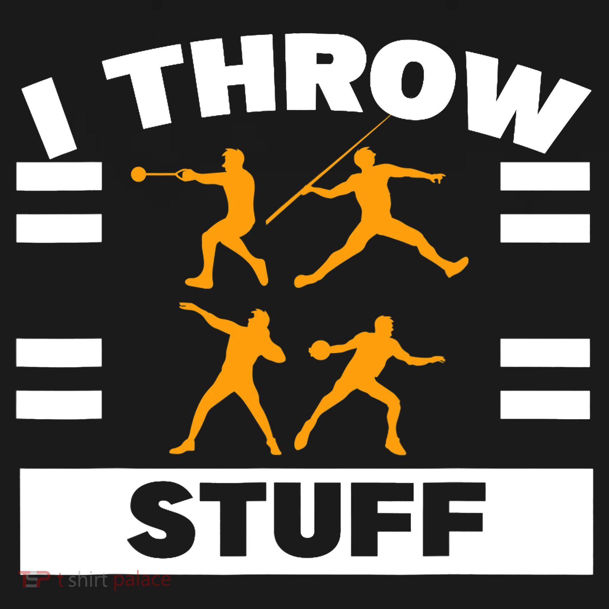 I Throw Stuff Shot Put Discus Track And Field Thrower Long Sleeve Pajama Set