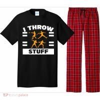 I Throw Stuff Shot Put Discus Track And Field Thrower Pajama Set thumb 0