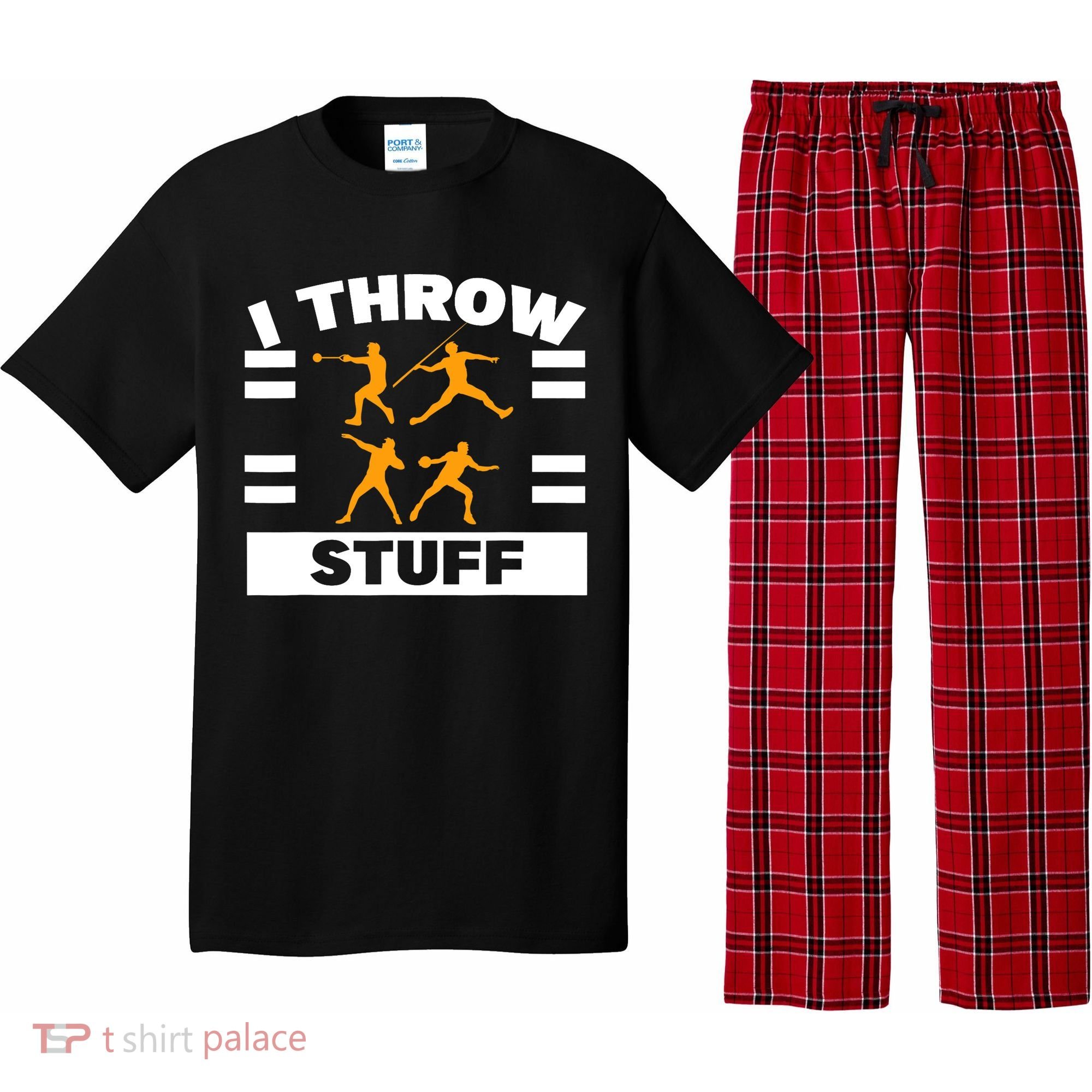 I Throw Stuff Shot Put Discus Track And Field Thrower Pajama Set