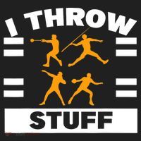 I Throw Stuff Shot Put Discus Track And Field Thrower Women's Dry Zone Grid Polo thumb 2