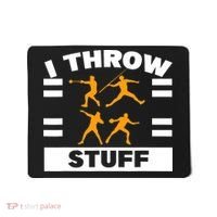 I Throw Stuff Shot Put Discus Track And Field Thrower Mousepad thumb 0