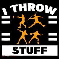 I Throw Stuff Shot Put Discus Track And Field Thrower Mousepad thumb 1