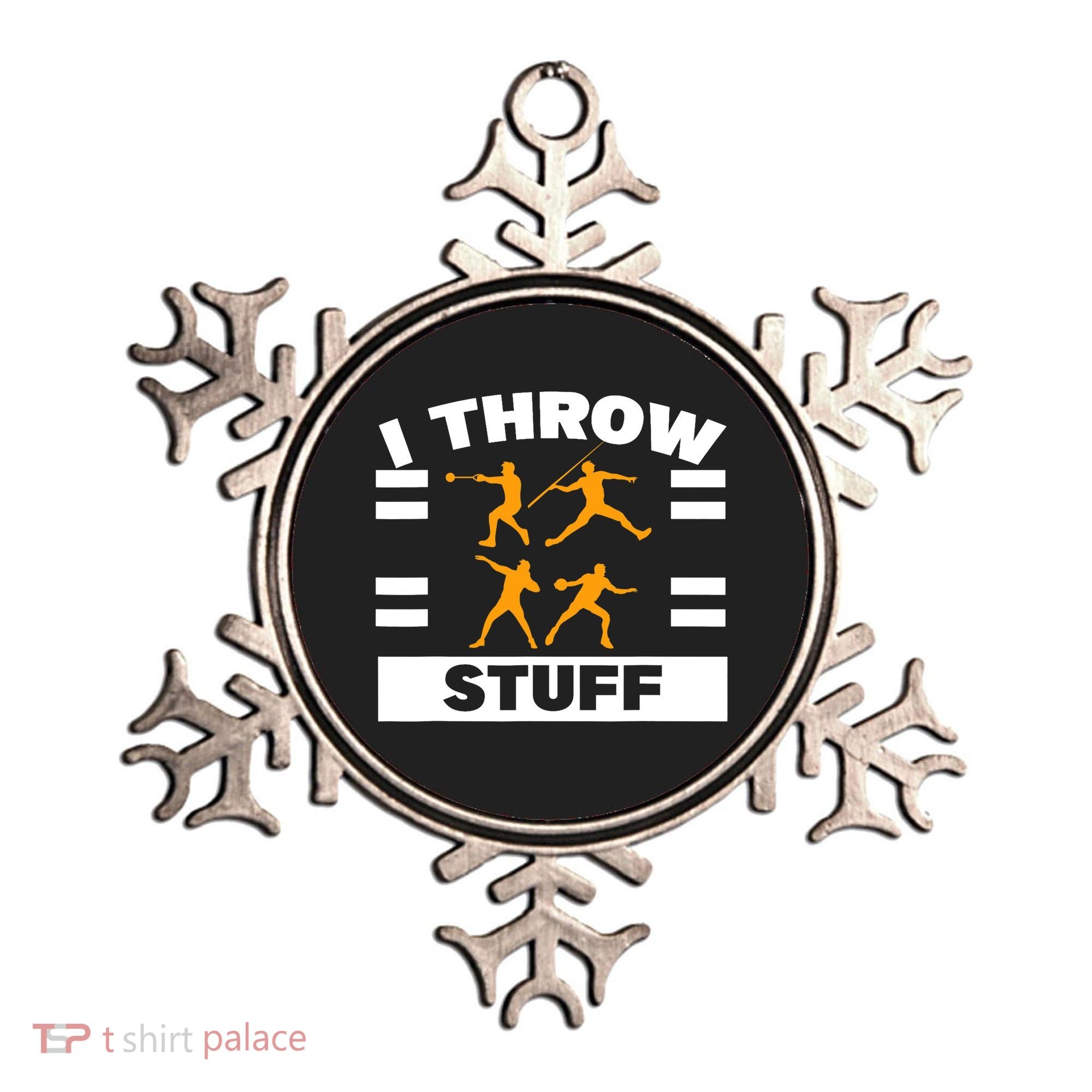 I Throw Stuff Shot Put Discus Track And Field Thrower Ornament