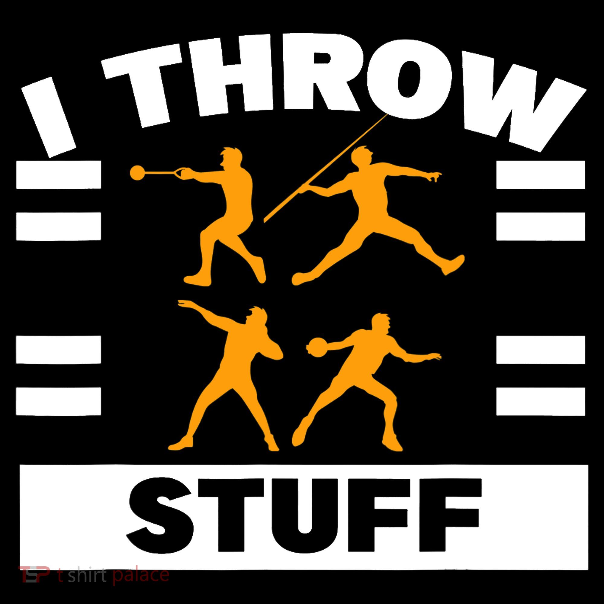 I Throw Stuff Shot Put Discus Track And Field Thrower Baby Bodysuit