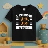 I Throw Stuff Shot Put Discus Track And Field Thrower Toddler T-Shirt thumb 3