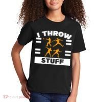 I Throw Stuff Shot Put Discus Track And Field Thrower Kids T-Shirt thumb 2