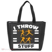 I Throw Stuff Shot Put Discus Track And Field Thrower Tote Bag thumb 0