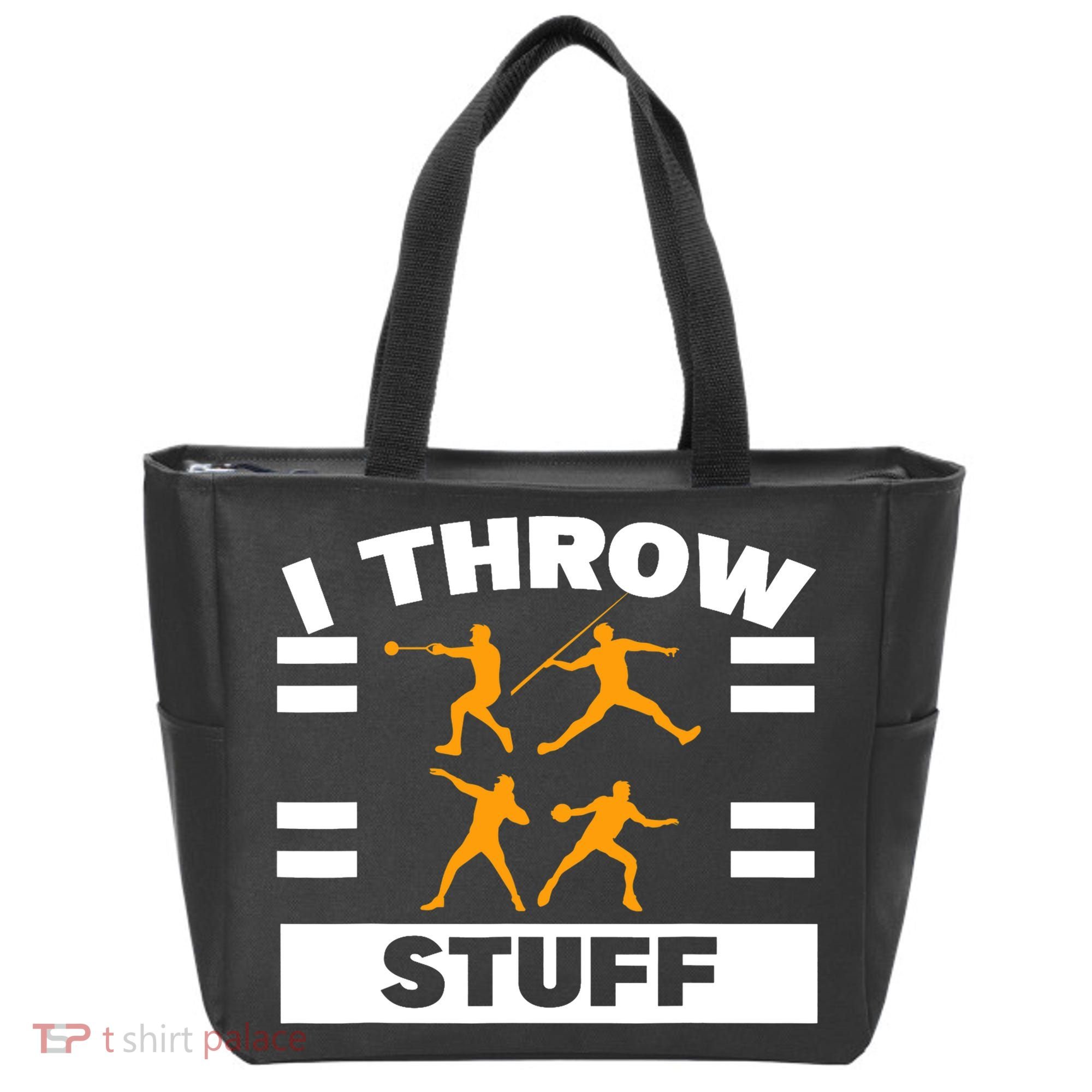 I Throw Stuff Shot Put Discus Track And Field Thrower Tote Bag