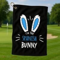 I'm The Spanish Bunny Ears Spain Easter Sunday Gift Golf Towel thumb 1