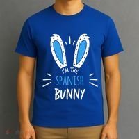 I'm The Spanish Bunny Ears Spain Easter Sunday Gift T-Shirt thumb 3