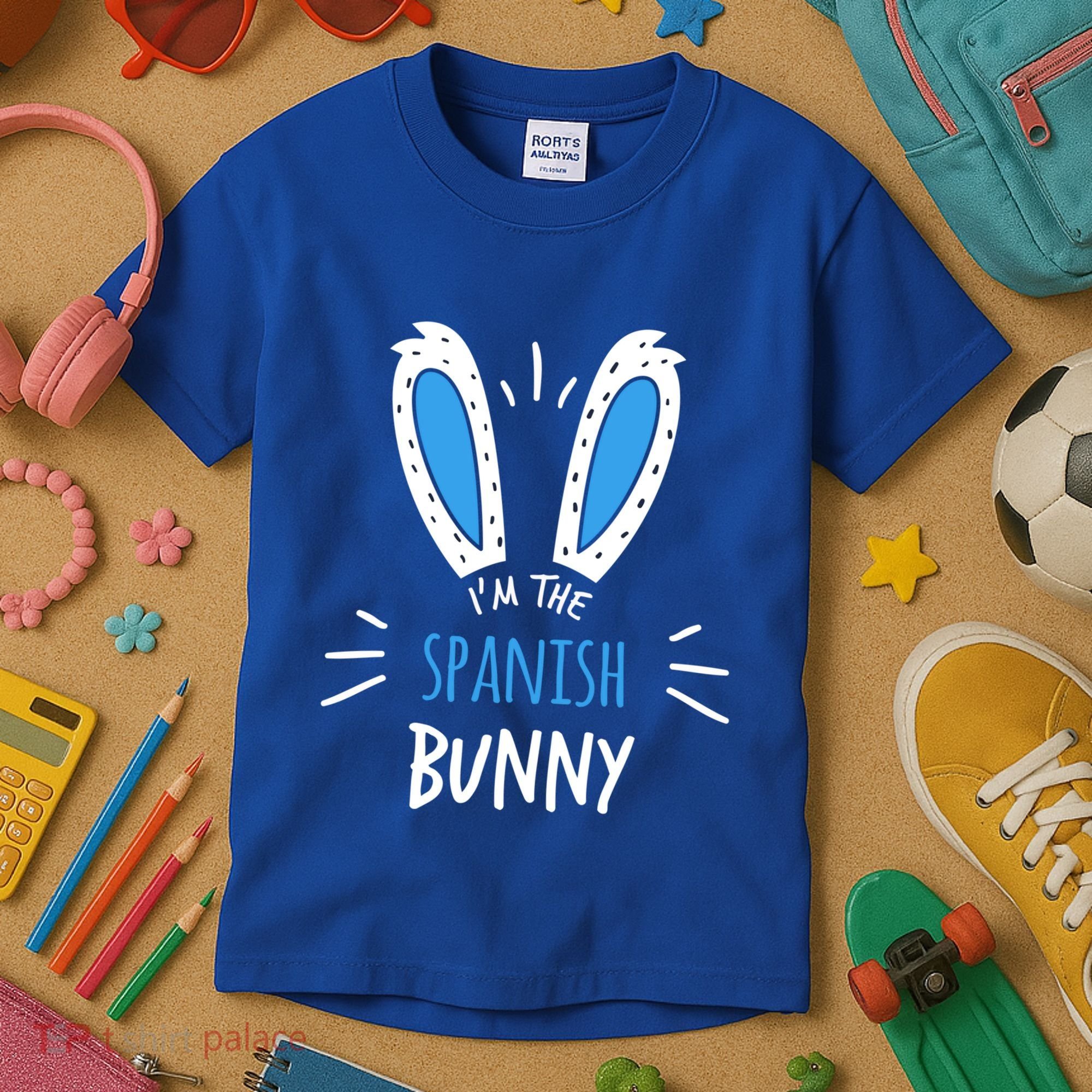 I'm The Spanish Bunny Ears Spain Easter Sunday Gift Kids T-Shirt
