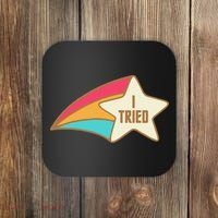 I Tried Star Award Test Day Testing Day Exam For Students Coaster thumb 0