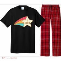 I Tried Star Award Test Day Testing Day Exam For Students Pajama Set thumb 0