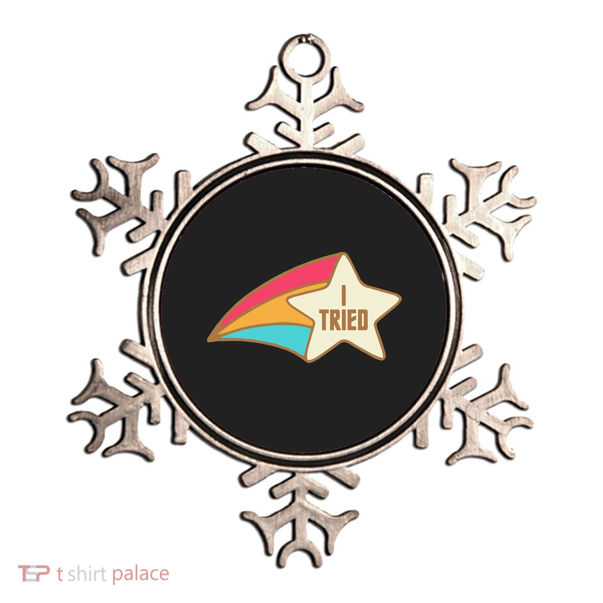 I Tried Star Award Test Day Testing Day Exam For Students Ornament