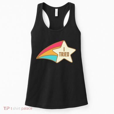 I Tried Star Award Test Day Testing Day Exam For Students Women's Tank Top