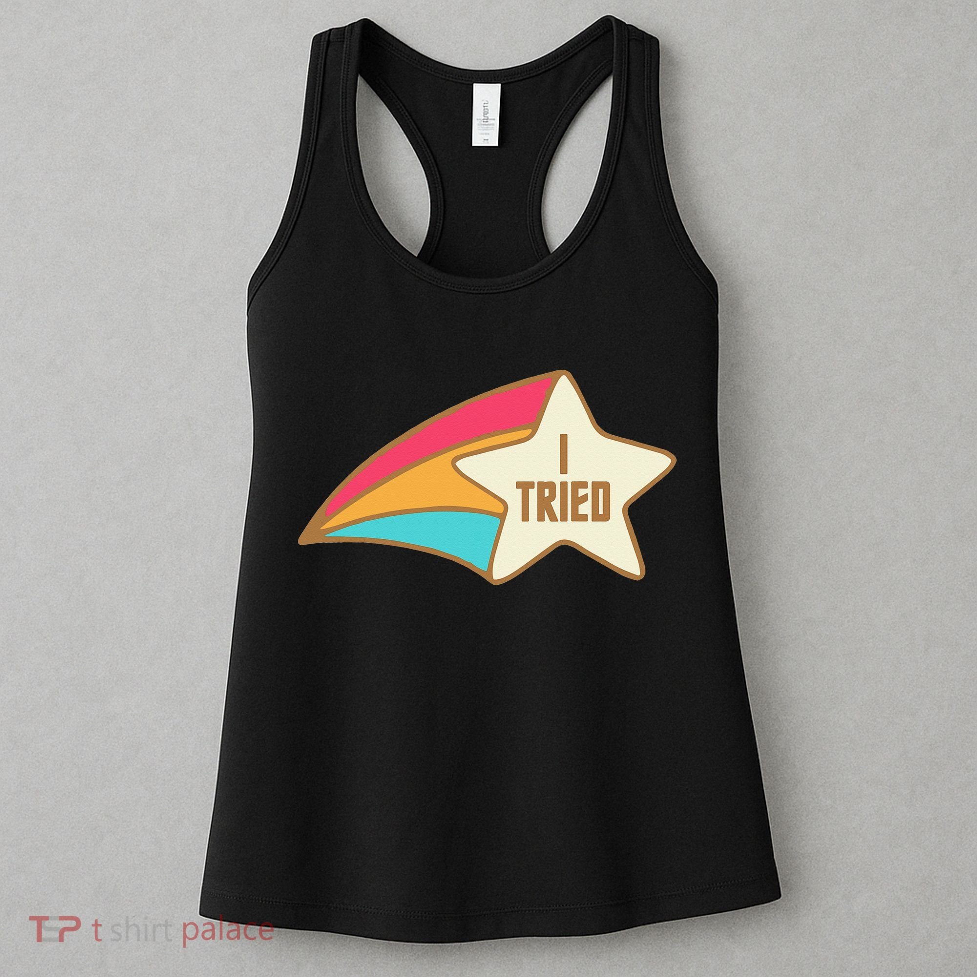 I Tried Star Award Test Day Testing Day Exam For Students Women's Tank Top