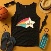 I Tried Star Award Test Day Testing Day Exam For Students Tank Top thumb 4