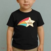 I Tried Star Award Test Day Testing Day Exam For Students Toddler T-Shirt thumb 2