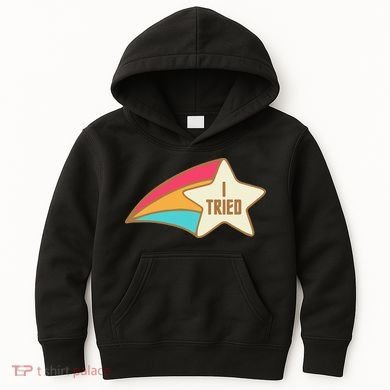I Tried Star Award Test Day Testing Day Exam For Students Kids Hoodie