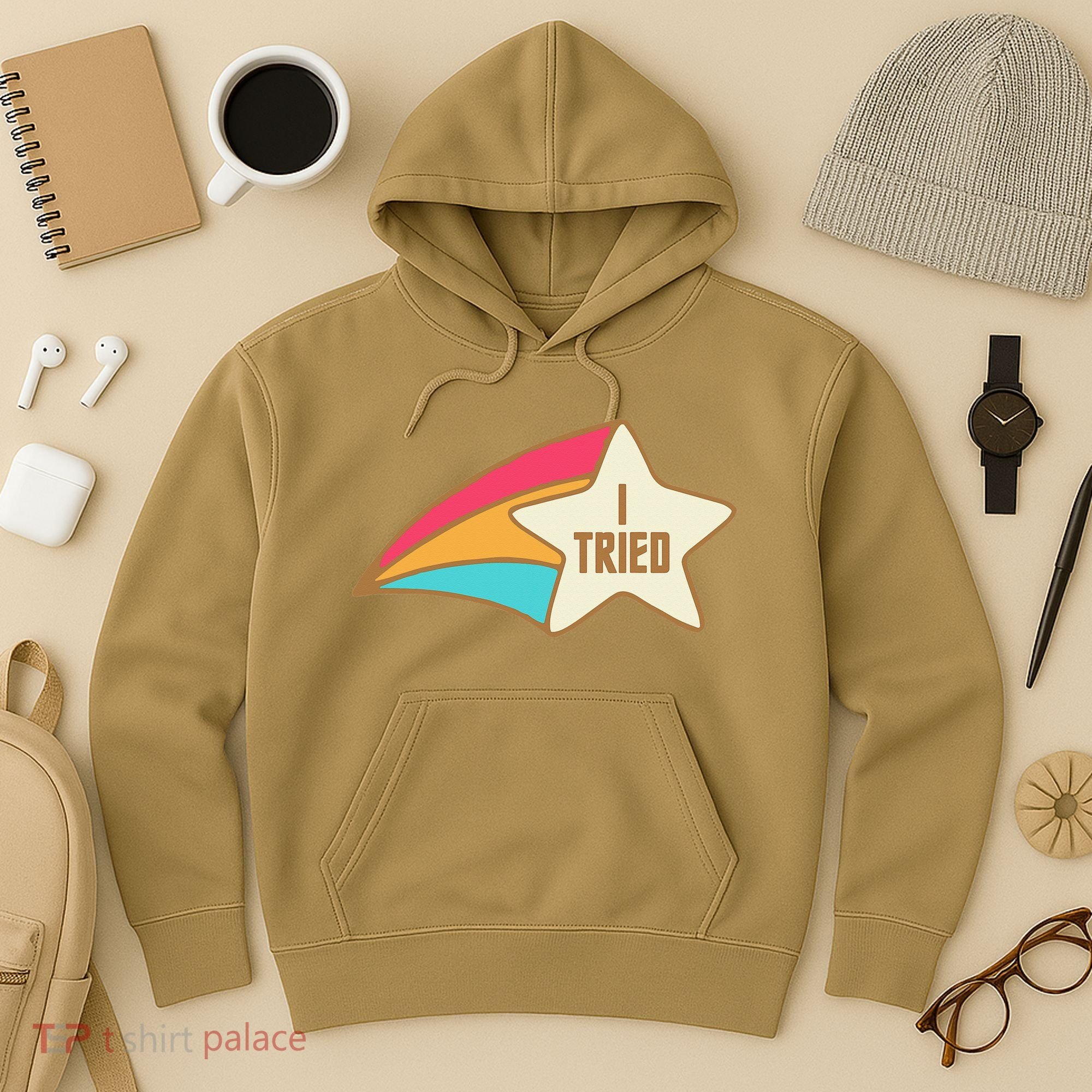 I Tried Star Award Test Day Testing Day Exam For Students Hoodie