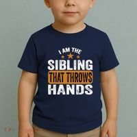 IM The Sibling That Throws Hands Toddler T-Shirt thumb 2