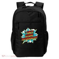 I Teach Superheroes Retro Comic Super Teacher Graphic Backpack thumb 0