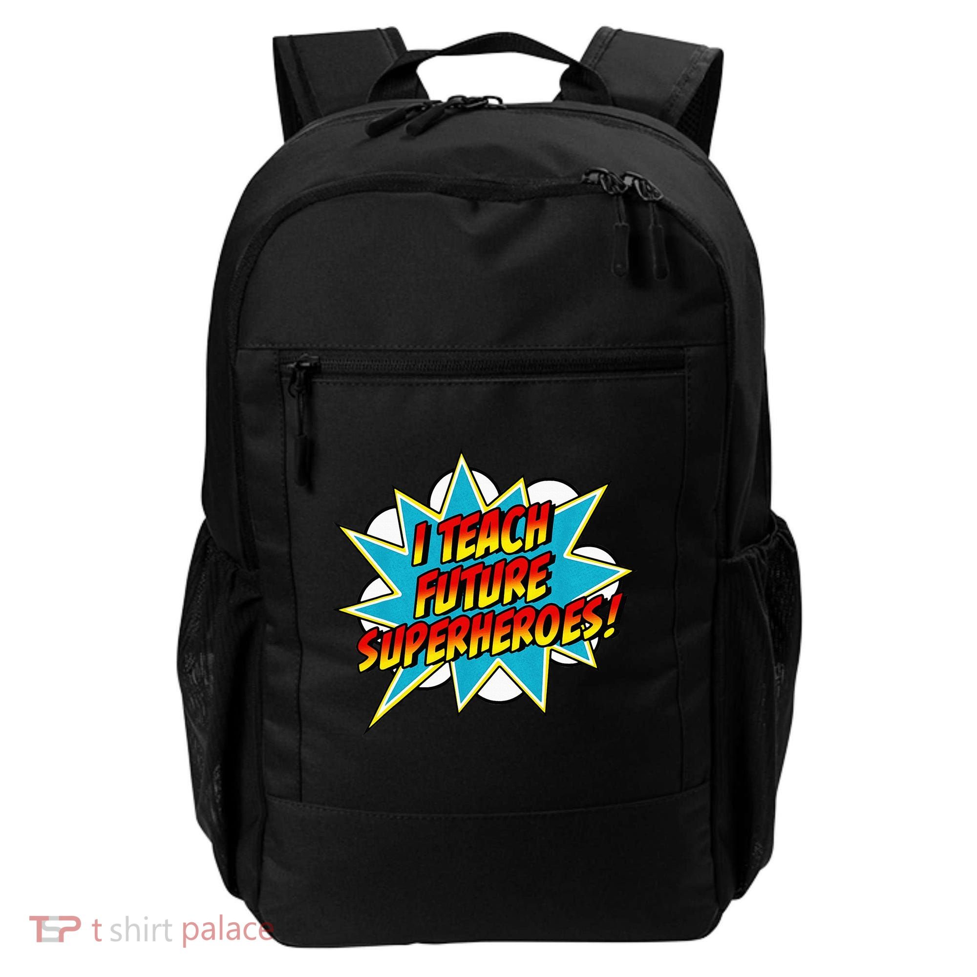 I Teach Superheroes Retro Comic Super Teacher Graphic Backpack