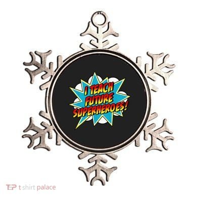 I Teach Superheroes Retro Comic Super Teacher Graphic Ornament