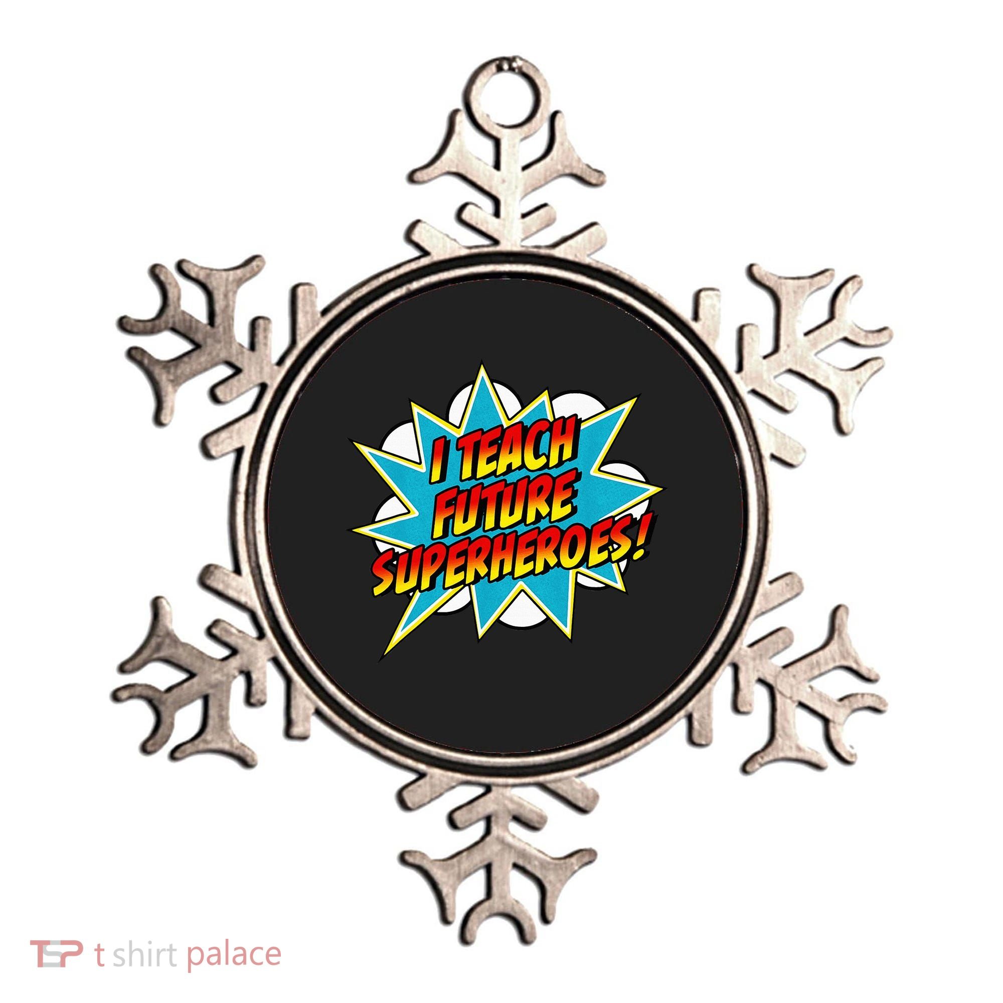 I Teach Superheroes Retro Comic Super Teacher Graphic Ornament