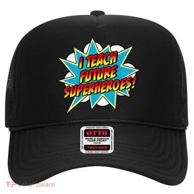 I Teach Superheroes Retro Comic Super Teacher Graphic Hat