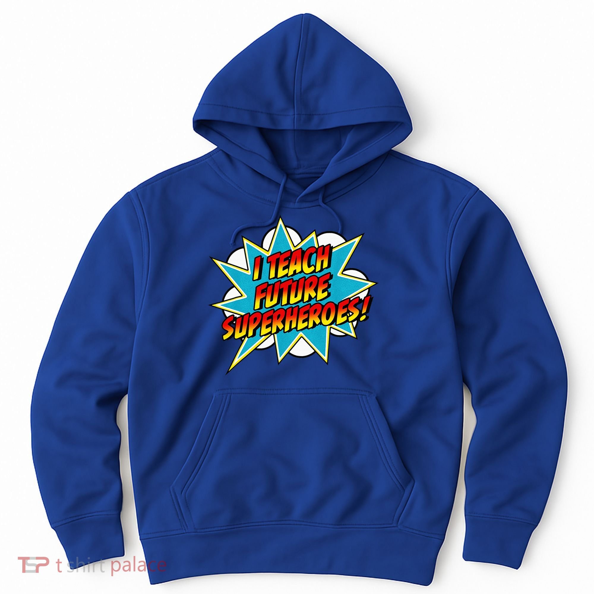 I Teach Superheroes Retro Comic Super Teacher Graphic Hoodie