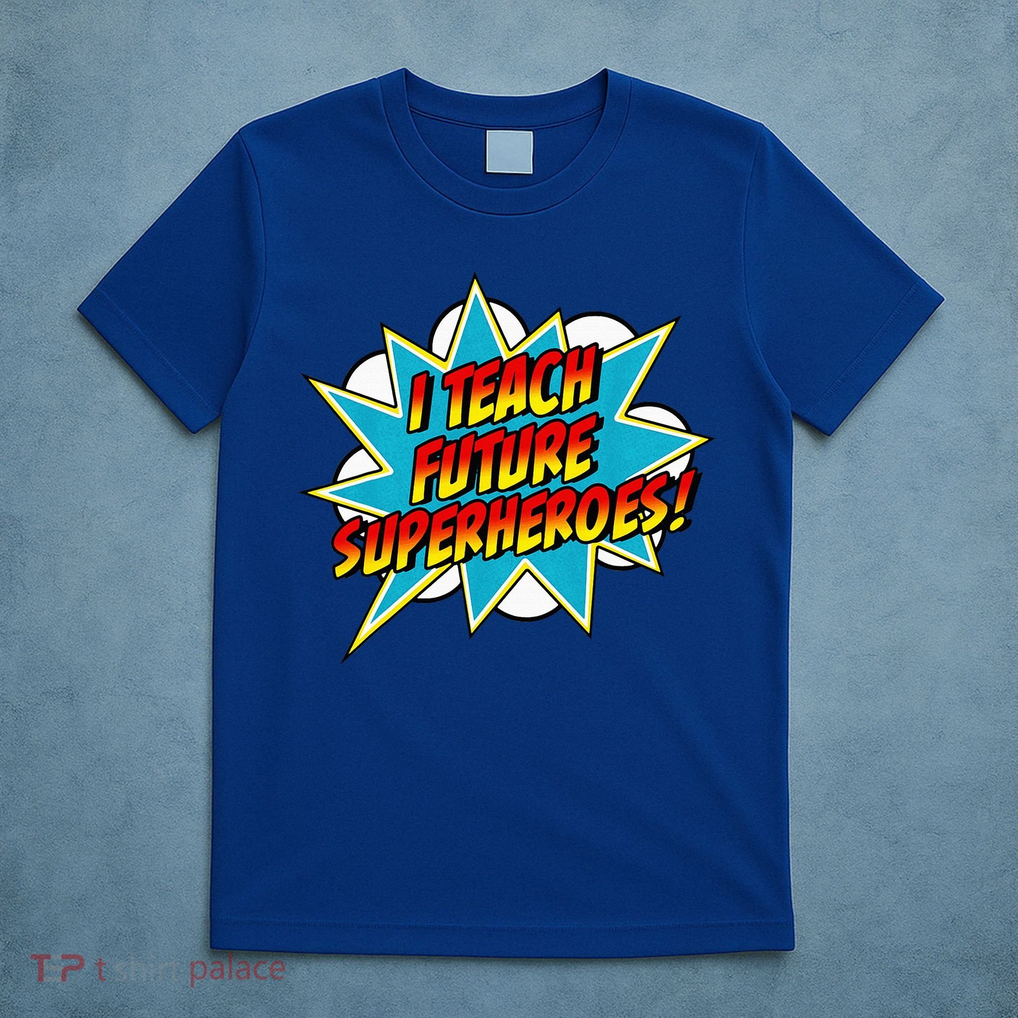 I Teach Superheroes Retro Comic Super Teacher Graphic T-Shirt