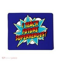 I Teach Superheroes Retro Comic Super Teacher Graphic Mousepad thumb 0
