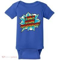 I Teach Superheroes Retro Comic Super Teacher Graphic Baby Bodysuit thumb 0