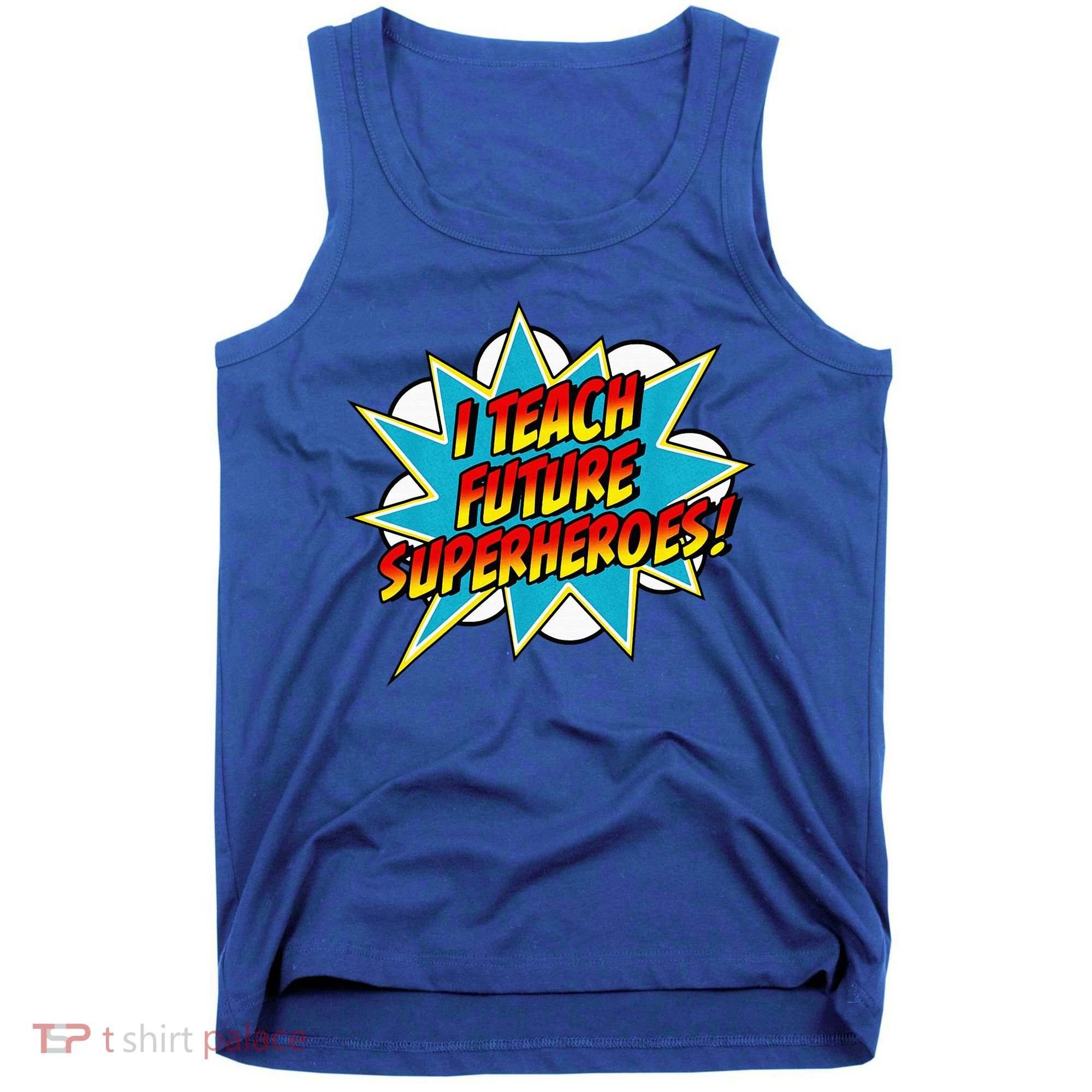 I Teach Superheroes Retro Comic Super Teacher Graphic Tank Top