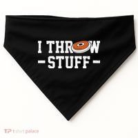 I Throw Stuff Discus Throwing Discus Thrower Throwing Sports USA-Made Doggie Bandana thumb 0