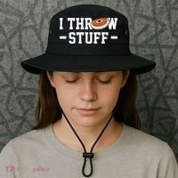 I Throw Stuff Discus Throwing Discus Thrower Throwing Sports Bucket Hat thumb 3