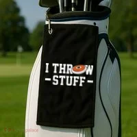 I Throw Stuff Discus Throwing Discus Thrower Throwing Sports Golf Towel thumb 2