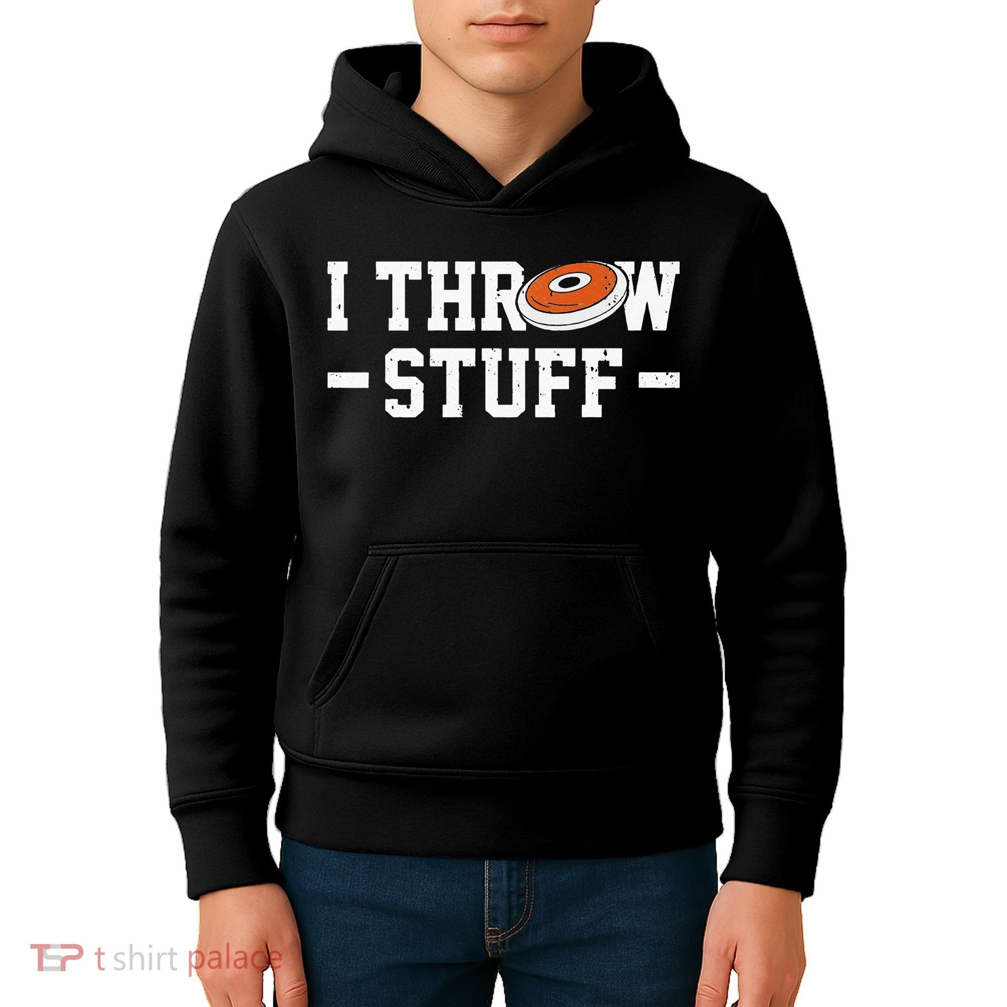I Throw Stuff Discus Throwing Discus Thrower Throwing Sports Kids Hoodie