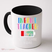 Infant Teacher Summer Recharge Required Last Day Of School Coffee Mug thumb 0